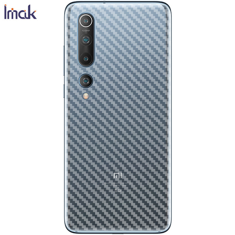 IMAK Carbon Fiber Texture Blød PVC-rygbeskytter til Xiaomi Mi 10 IMAK Carbon Fiber Texture Blød PVC-rygbeskytter til Xiaomi Mi 10